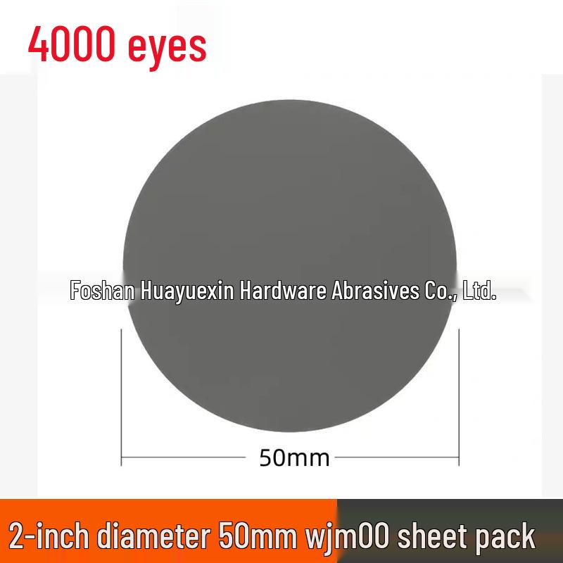 50mm Flocked Sandpaper Set, 303 Pieces (40-7000 Grit) for Metal & Wood Polishing