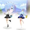 To From Zero Another World Rem Figurine Jk Skirt Anime Model Toys Statuary Gift