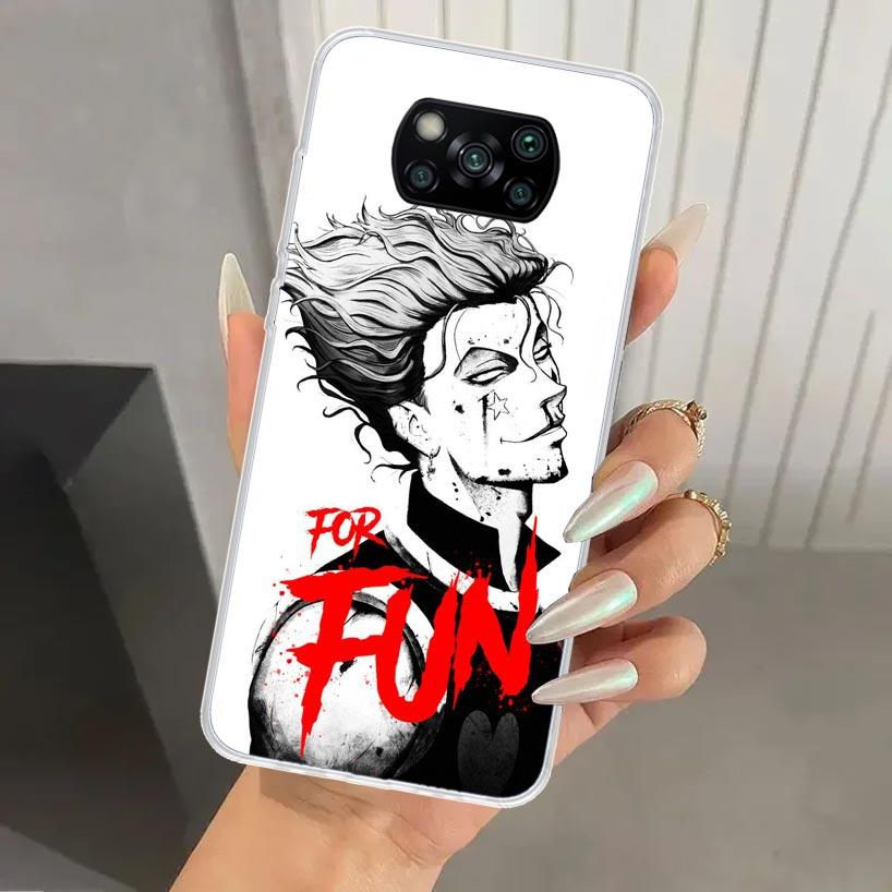 

Чехол для телефона Hunter HXH Hisoka для Xiaomi Poco X7 X6 X5 X4 X3 Nfc F7 Ultra F6 F5 Pro F4 GT F3 M6 M5S M4 M3 Мягкий чехол с принтом Poco X Xiaomi Poco X7