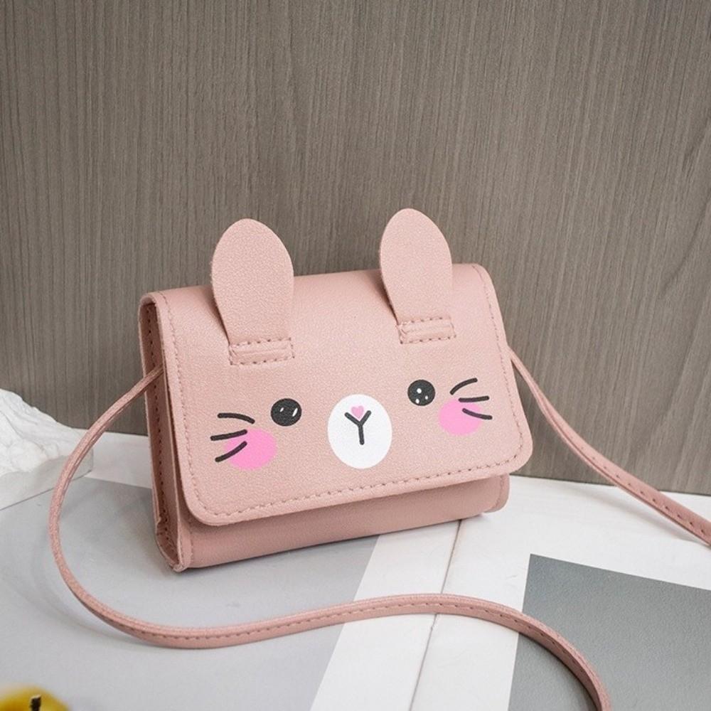 Portable Easter Rabbit Crossbody Bag Adorable Kids Coin Purse Children's Mini Handbags  Dress-Up