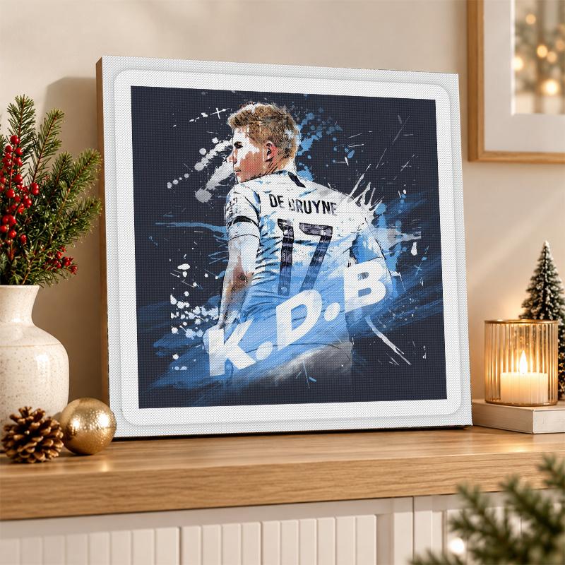 Kevin De Bruyne Diamond Painting Kit 5D Full Drill DIY Diamond Mosaic Wall Art Home Decor