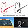 Rear Window Wiper Decal Cute Cat Sticker 3D Funny Party Cartoon Vinyl Bumper Windshield Sticker Home Wall Waterproof Decals