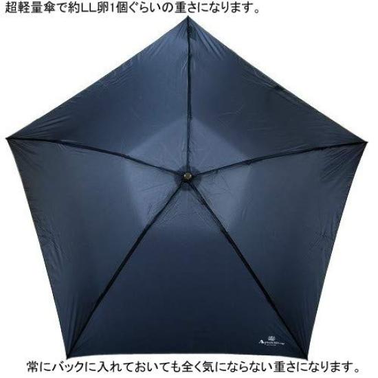 80g carbon fiber folding umbrella navy blue [Aquascutum] Ultra-lightweight women's (rain umbrella)