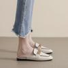Spring Women New Slippers Flat Square Mule Outdoor Casual Shoes Korean Style Fashion Metal Chain Design Banquet And Office
