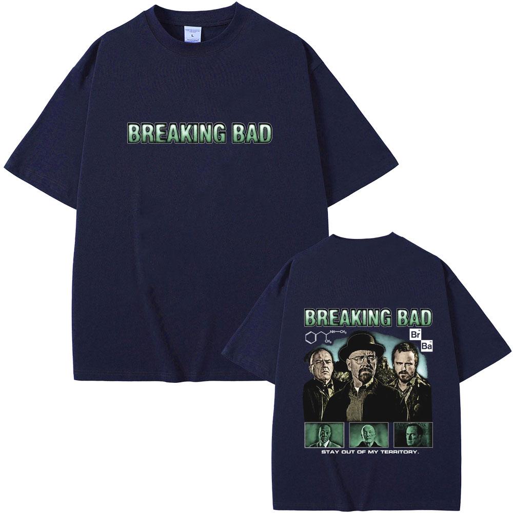 Heisenberg TV Breaking Bad Stay Out of My Territory Tshirt Better Call Saul T Shirts Summer Unisex Women Fashion Oversized Tshirt