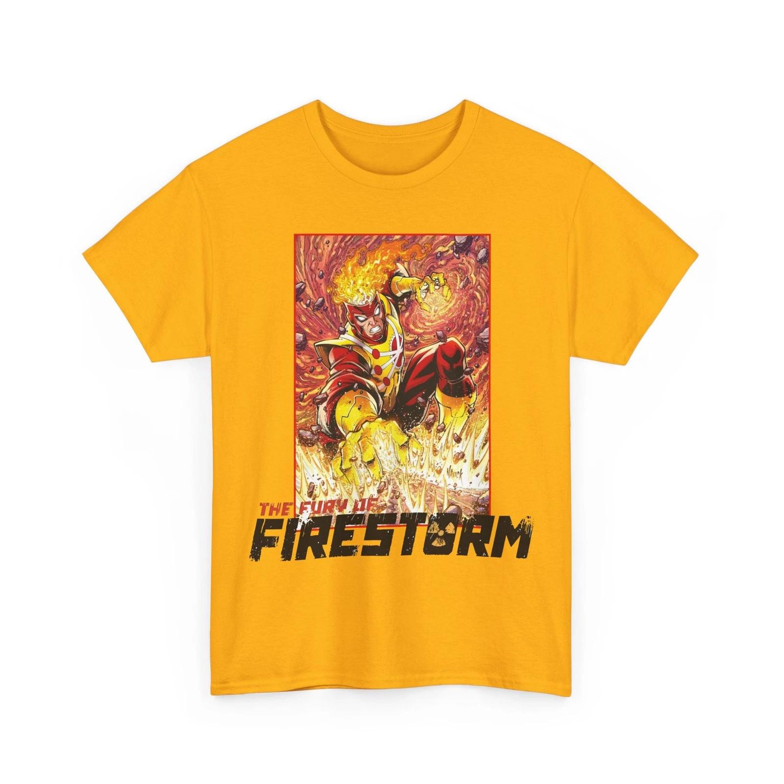 Fury of Firestorm T-Shirt DC Comics Todd Nauck Art Retro Vintage-Style Tee S