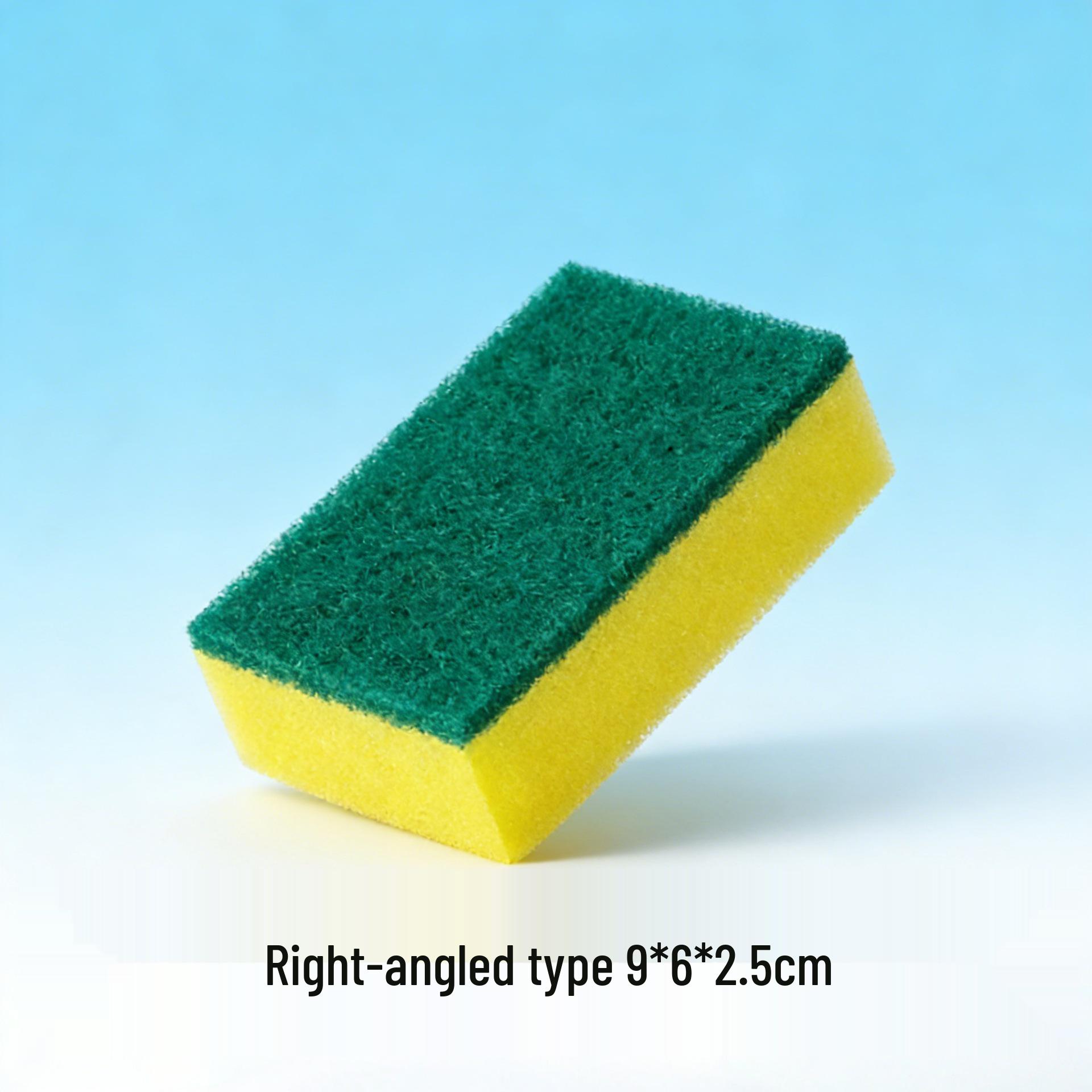 Двусторонняя кухонная губка и скребок - Прочная щетка для мытья посуды и чистящая салфетка