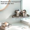 Adhesive Bathroom Shower Organizer with 4 Hooks Wall Mounted Organizer for Shampoo Conditioner Waterproof for Kitchen & Bathroom