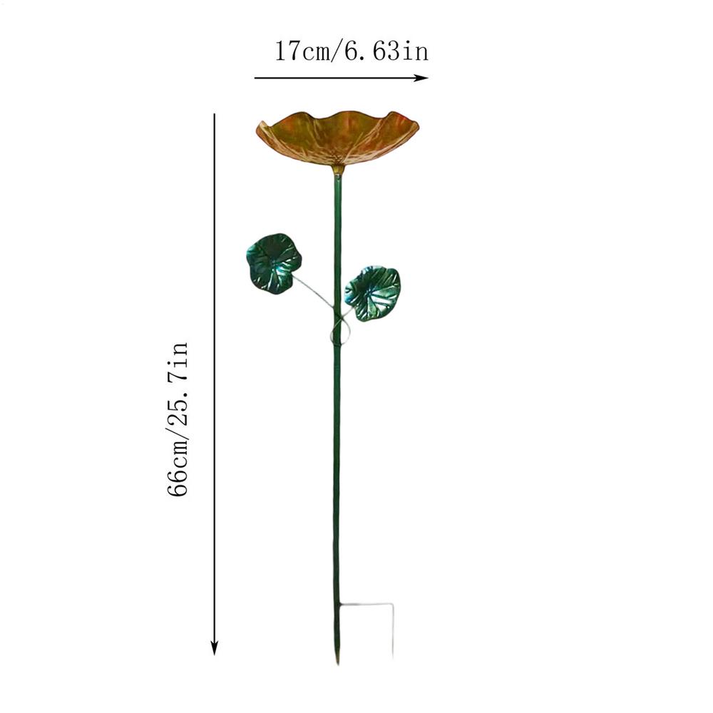 Bird Baths Vintage Flower Iron Decoration Flower Bird Bath For Feeding Home Garden Backyard Courtyard Landscaping Park Outdoor