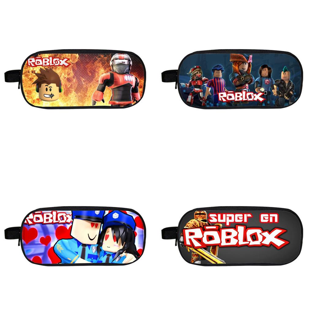 Roblox Cartoon Pencil Case For Boys And Girls With Durable Material**