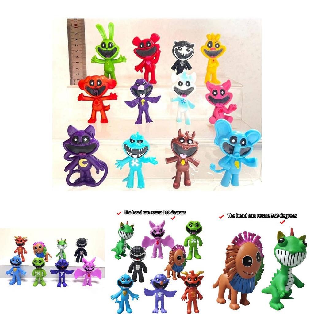 Delightful Pvc Smiling Animal Models For Fun Office Accessories And Playtime Collectibles In Assorted Sizes