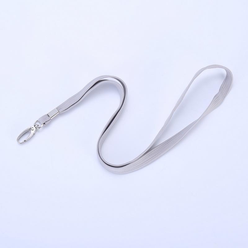 Cotton Rope ID Badge Lanyard with Egg-Shaped Hook for Work or School