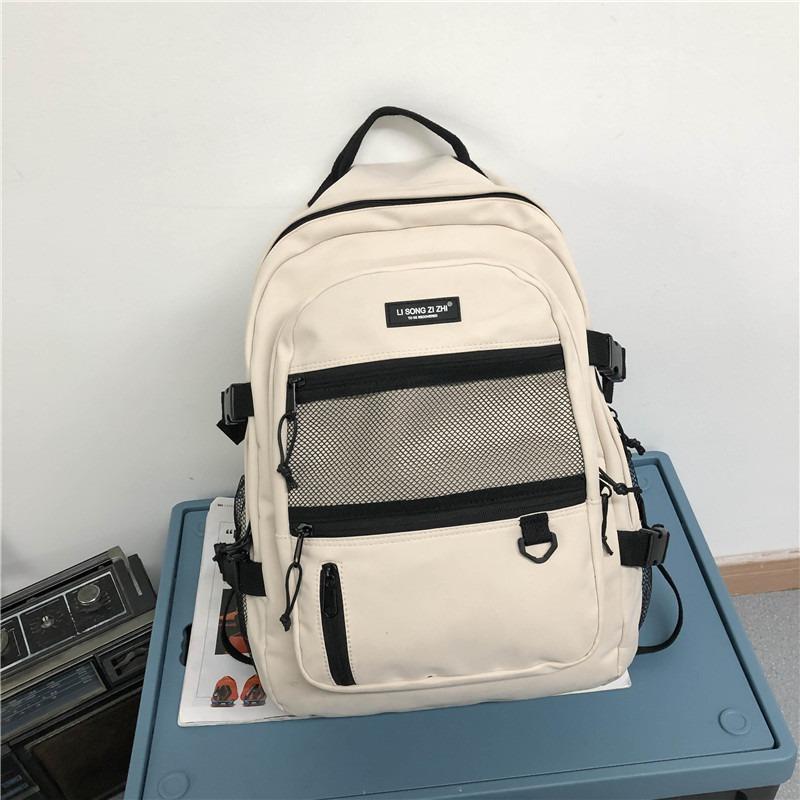 Rucksack mit großem Fassungsvermögen Studentenrucksack Lässiger einfacher Rucksack für Universität Mittelstufe College Mode Reisegepäck