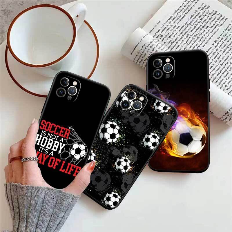 Football Soccer Phone Case for Redmi Note 12 12S 12C 13 13C 13R 14 14S 14R 14C 11A 13X A3 A3X A4 A5 Pro Max Plus