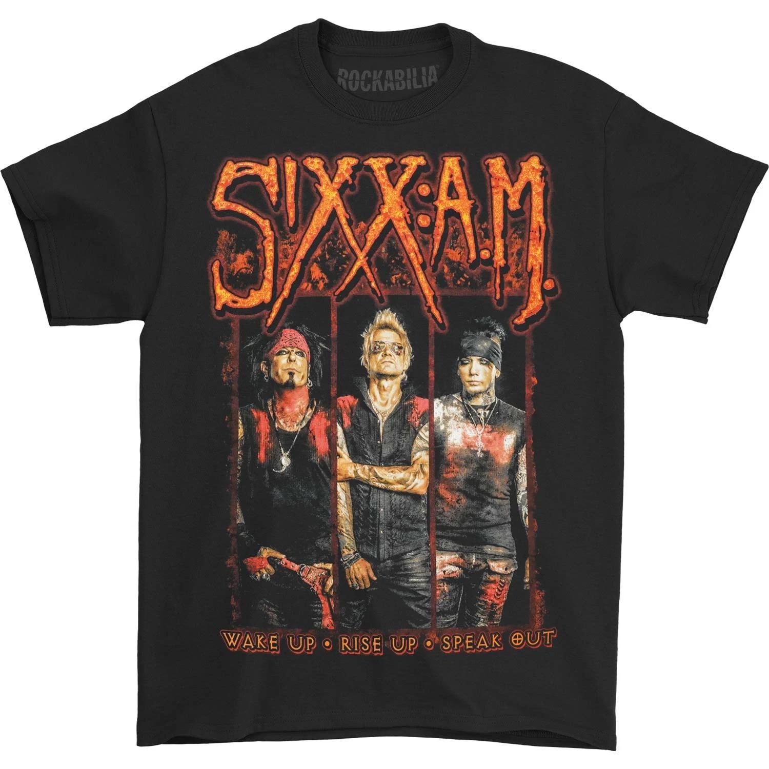 Men s Sixx A.M. Original Damned 2016 Tour Concert T-shirt Medium Black S