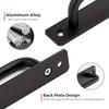 2pcs Barn Door Handles, Sliding Door Handle, Black Cabinet Handles, Door Pull Handle, Sliding Closet Door Handle for Hotels