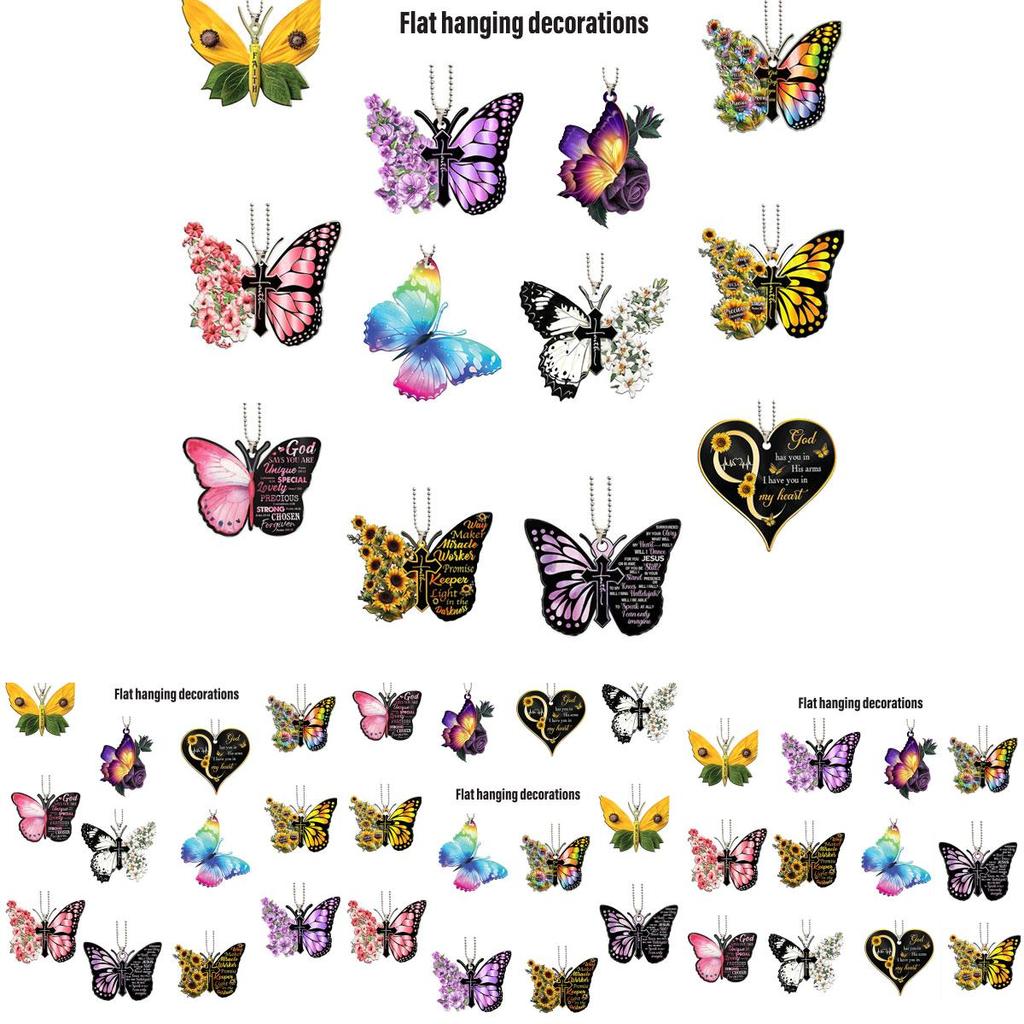 Cartoon Style Acrylic Car Interior Accessories Festive Hanging Decorations