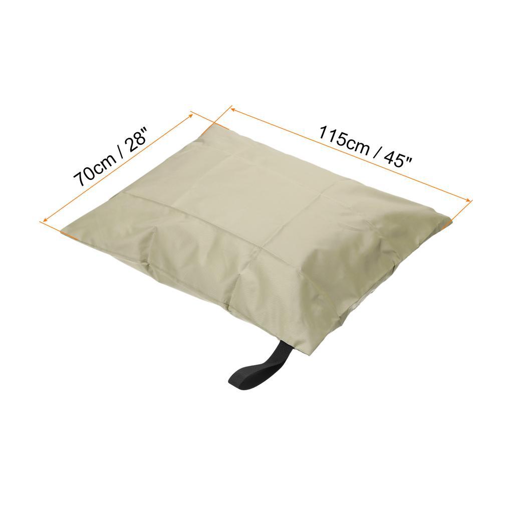 Wet Dry Bags with Handle Zippered Pockets 45 x 28 Inch Waterproof Reusable Cloth Oxford Laundry Bag for Wet Clothes, Bean Green