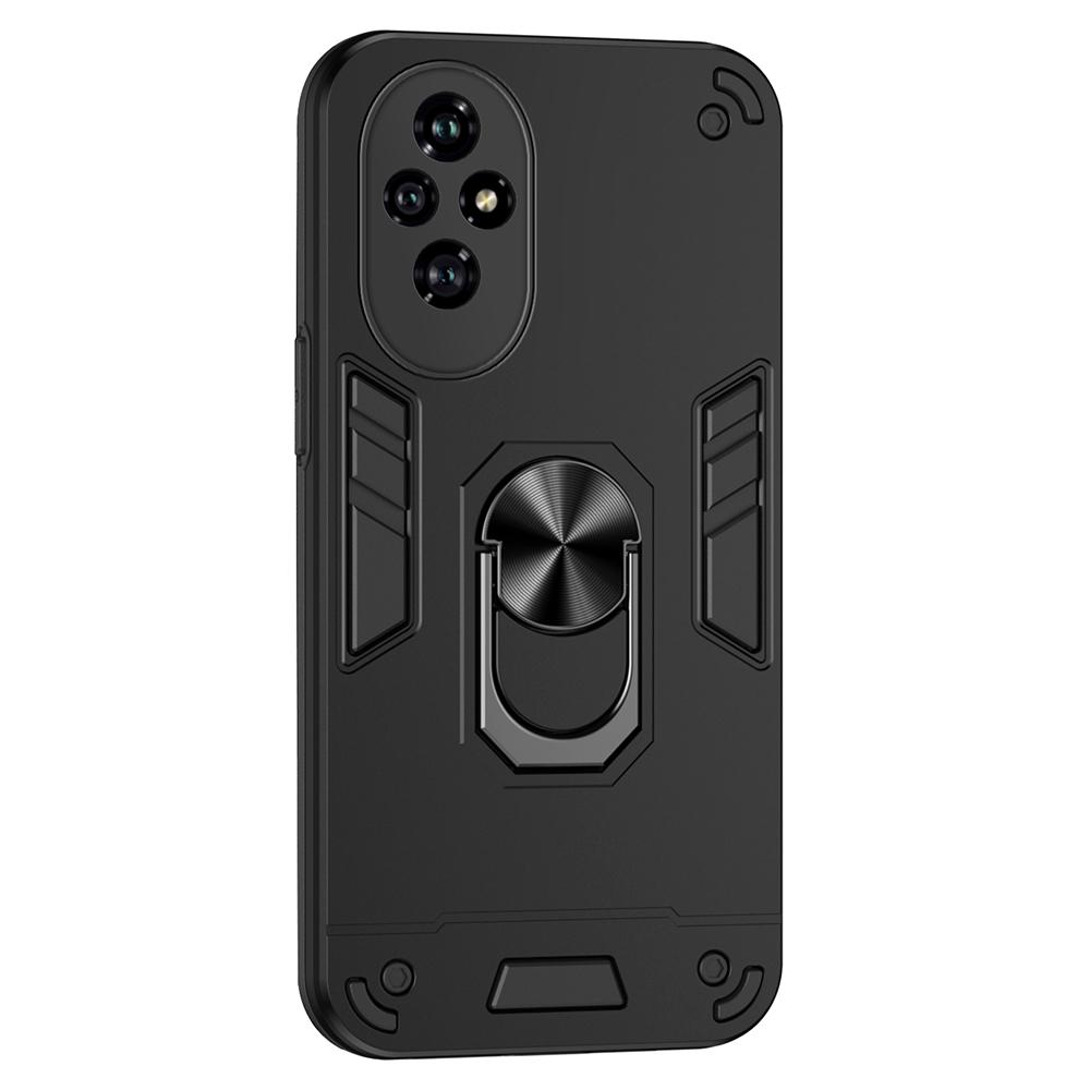 

Чохол для Honor 200 5G PC+TPU Захисний чохол для телефону з кільцем-підставкою Black