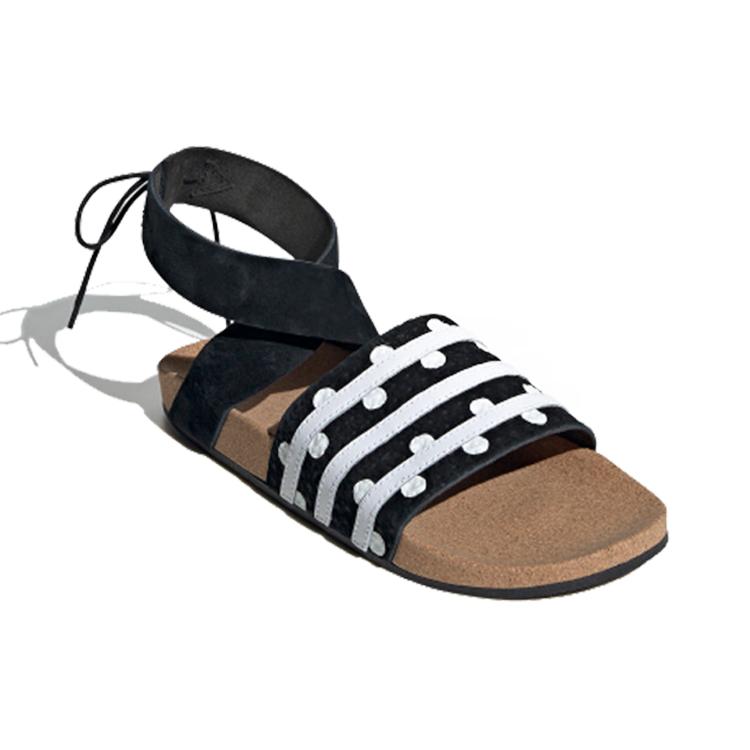 Adidas Originals Adilette Ankle Wrap 'Black White' Women's EF5630
