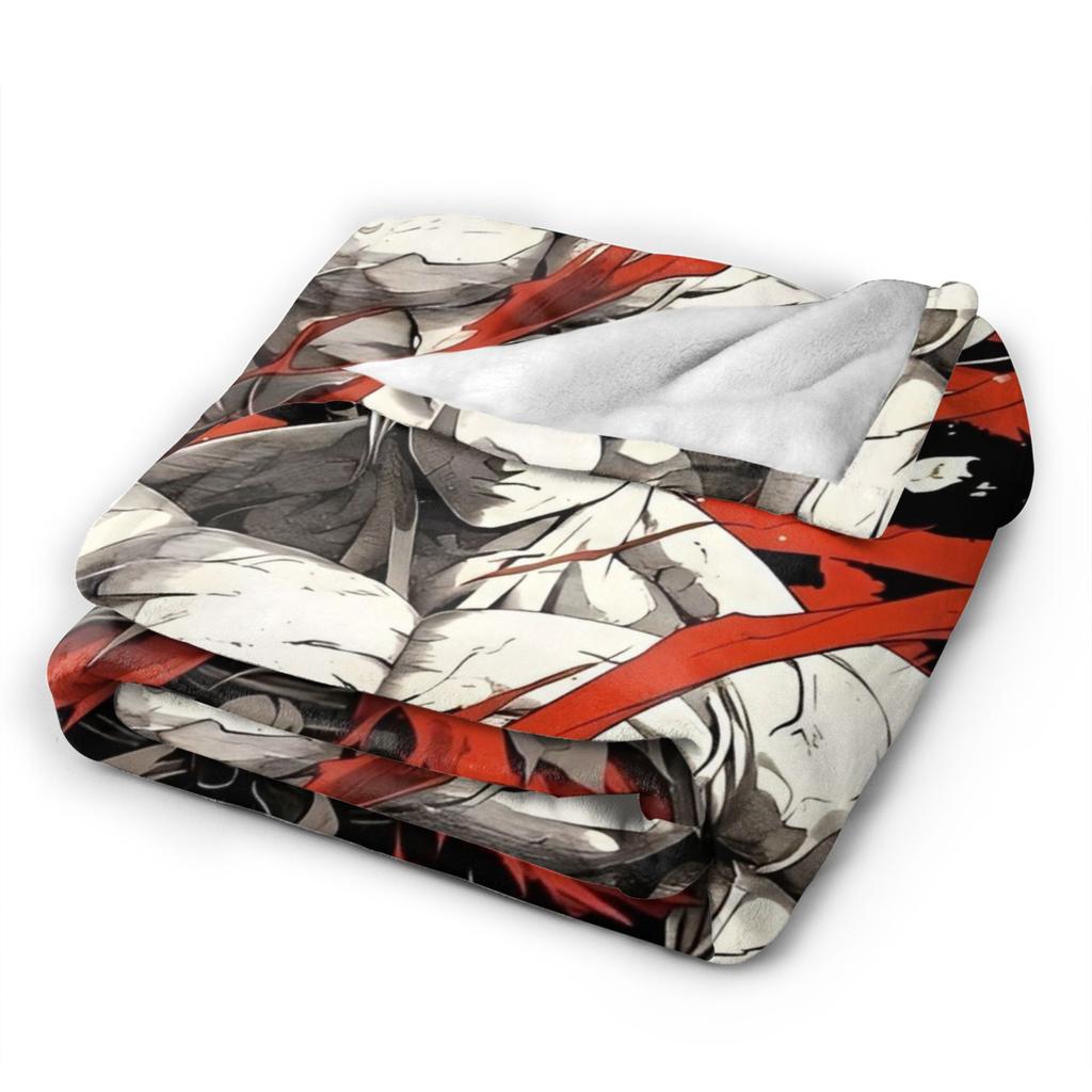 DBZ Blankets Coral Fleece Plush Summer Air Conditioning Super Saiyan Portable Soft Throw Blanket for Bed Car Bedspreads