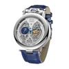 Značkové pánské mechanické hodinky Skeleton Tourbillon - Průhledné, Vodotěsné, Řemínek z pravé kůže