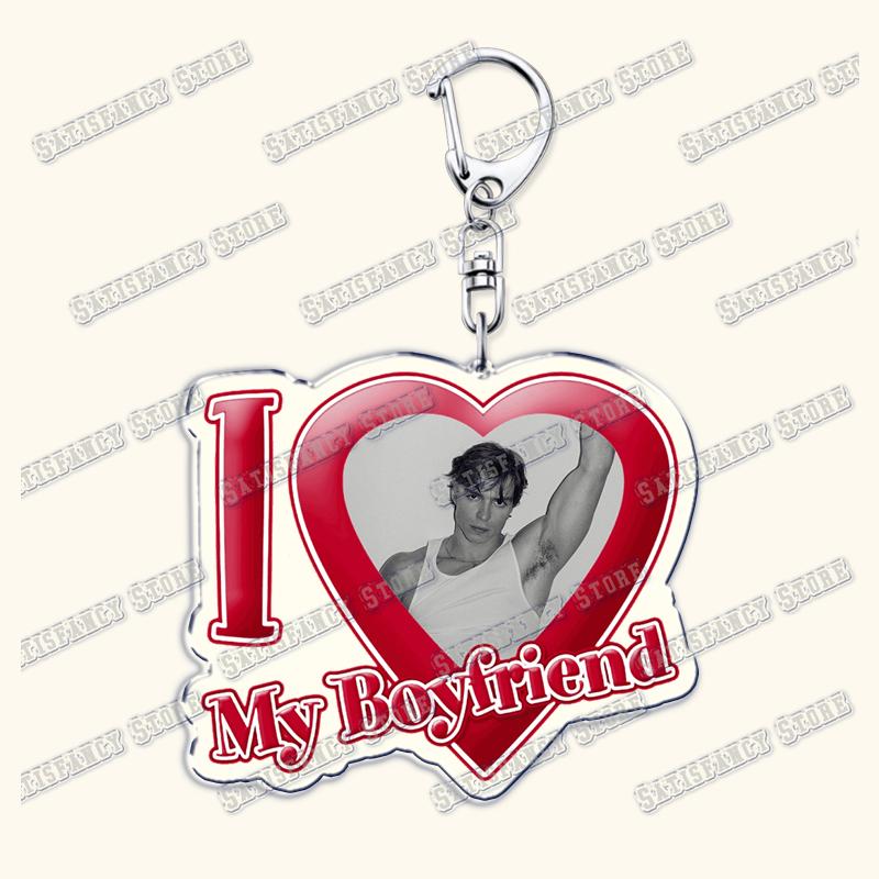

Hot I Love My Boyfriend Nicholas Chavez Key Chain Keychains Ring for Bag Monsters Menendez Brothers Keyring Jewelry Fans Gifts