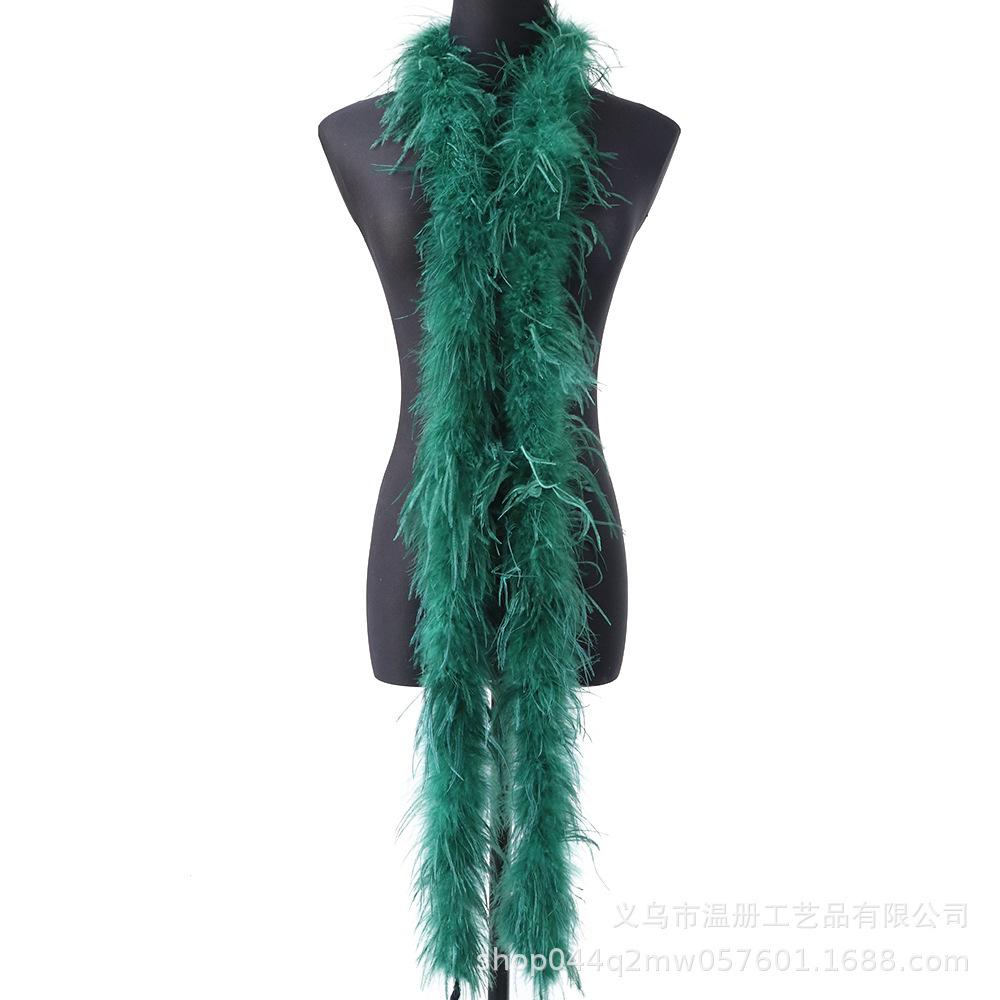 South African Ostrich Hair Top Performance Dress Raw Material Feather Top Diy Hat Scarf Down 2 Meters