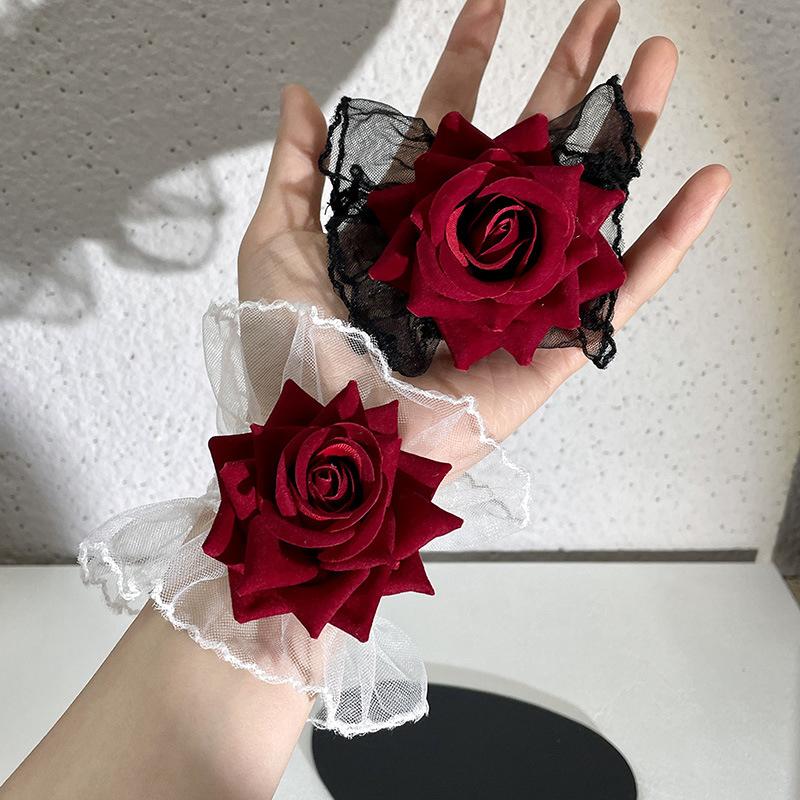 Nail Photo Glove Beautiful Gentle Fake Cuffs Decorative Lace Flare Cuffs  Sexy Nail Art Accessories Photography Props