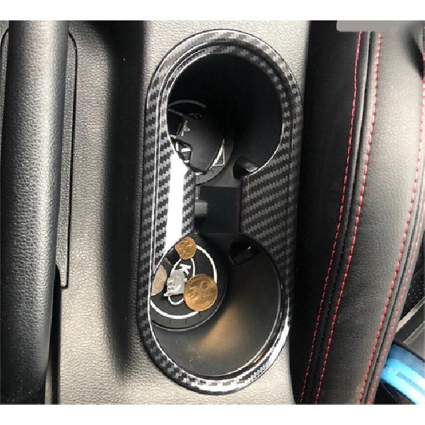 Carbon Fiber Front Water Holder Cup Frame Cover Trim For - Kia Forte K3