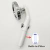 Big Panel High Pressure Large Flow Shower Head With Stop Water Button Silver Massage Abs Spray Nozzle Rainfall Bathroom Shower