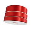 Gift Wrapping Ribbon 99.5yd Length 1.0in Width Flexible Polyester Red Satin Ribbon for Decoration DIY Craft