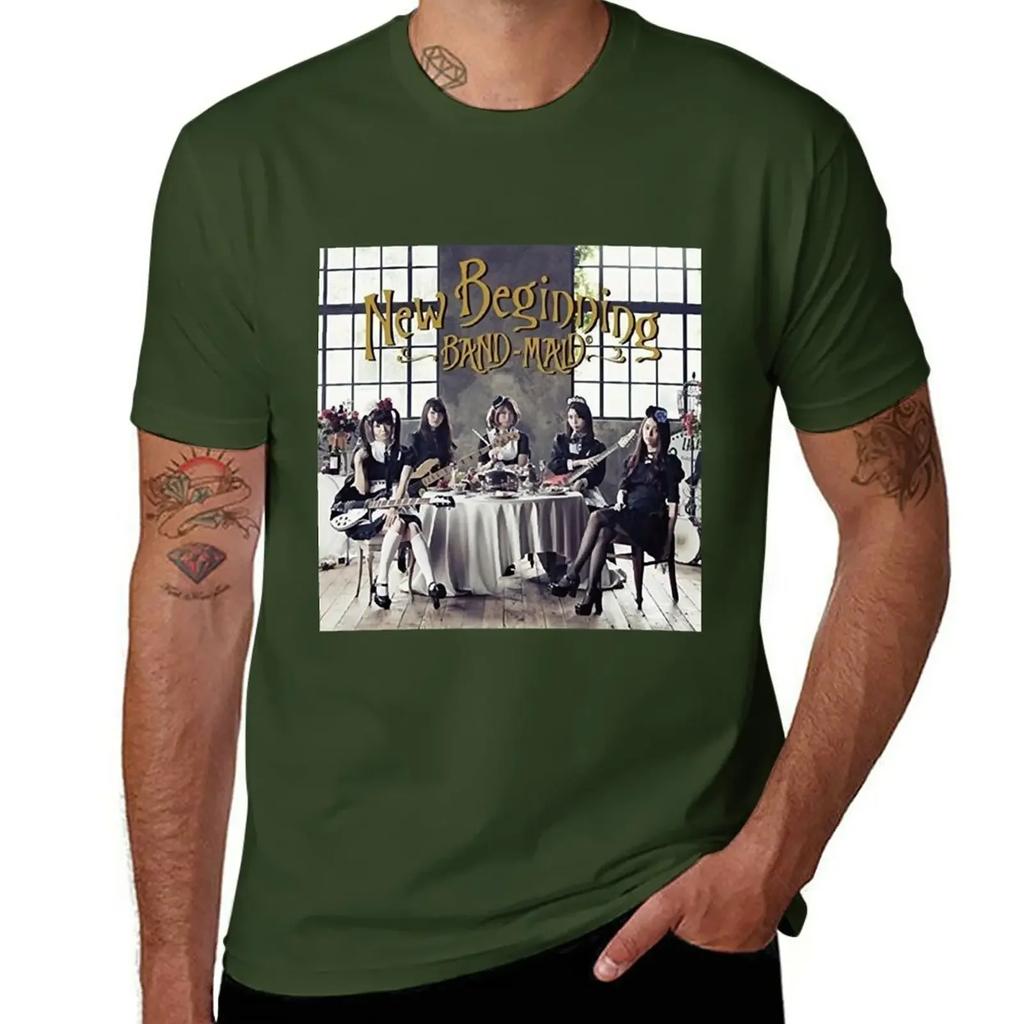 custom t shirts design your own sweat shirt t shirts Day Gift For Band Maid Beginning Vintage Photograp T-Shirt