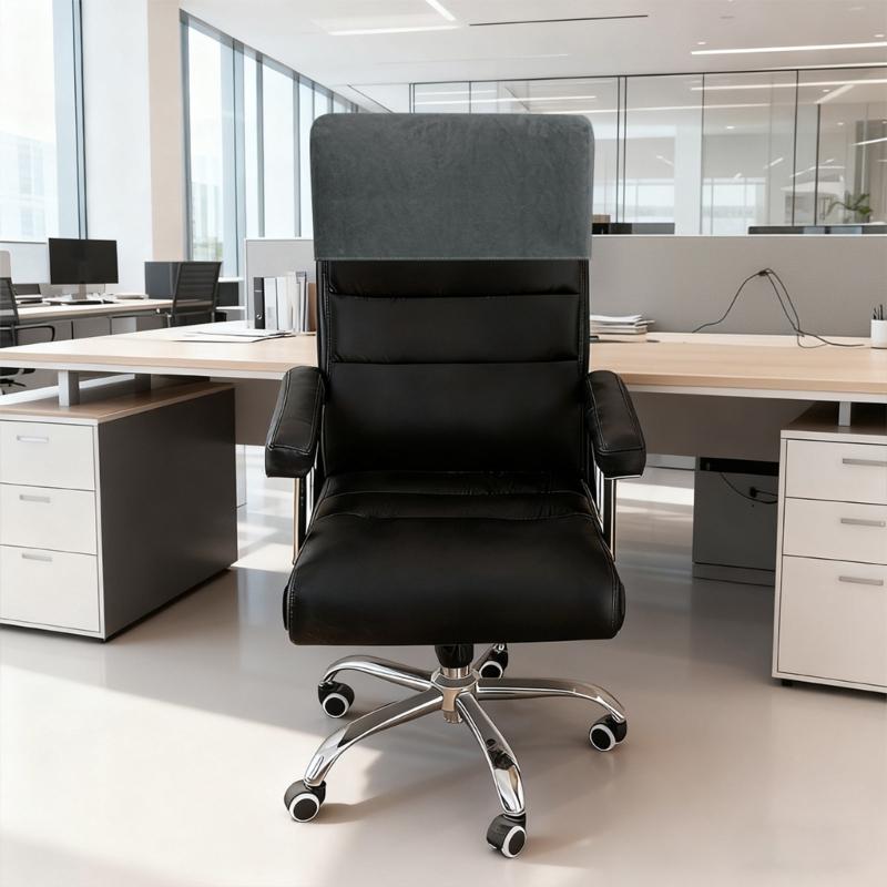 Stretchable Chair Headrest Cover, Soft Plush Rectangular Slipcover Fit 40-50cm Headrests for Office Computer Chair, Furniture, Recliner Chair