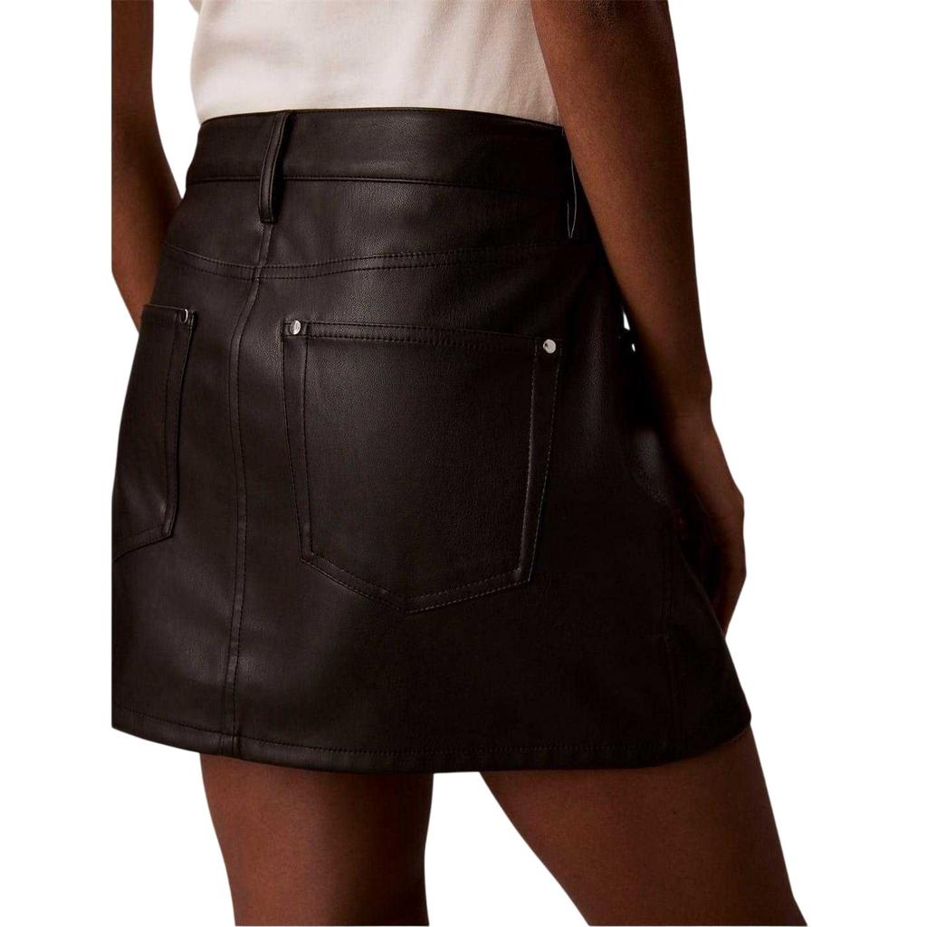 Calvin Klein Womens/Ladies Jeans Leather Mini Skirt