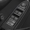 For Cadillac CTS 2008-13 Real Carbon Fiber Window Switch Interior Cover Trim 4pc