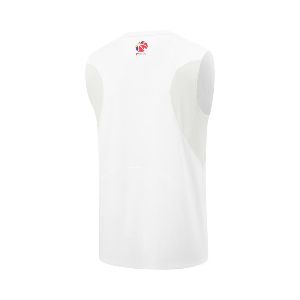 Li Ning Basketball Series Round Neck Casual Versatile Letter Print Comfortable Fashion Vest Men Tops AVSV259-2