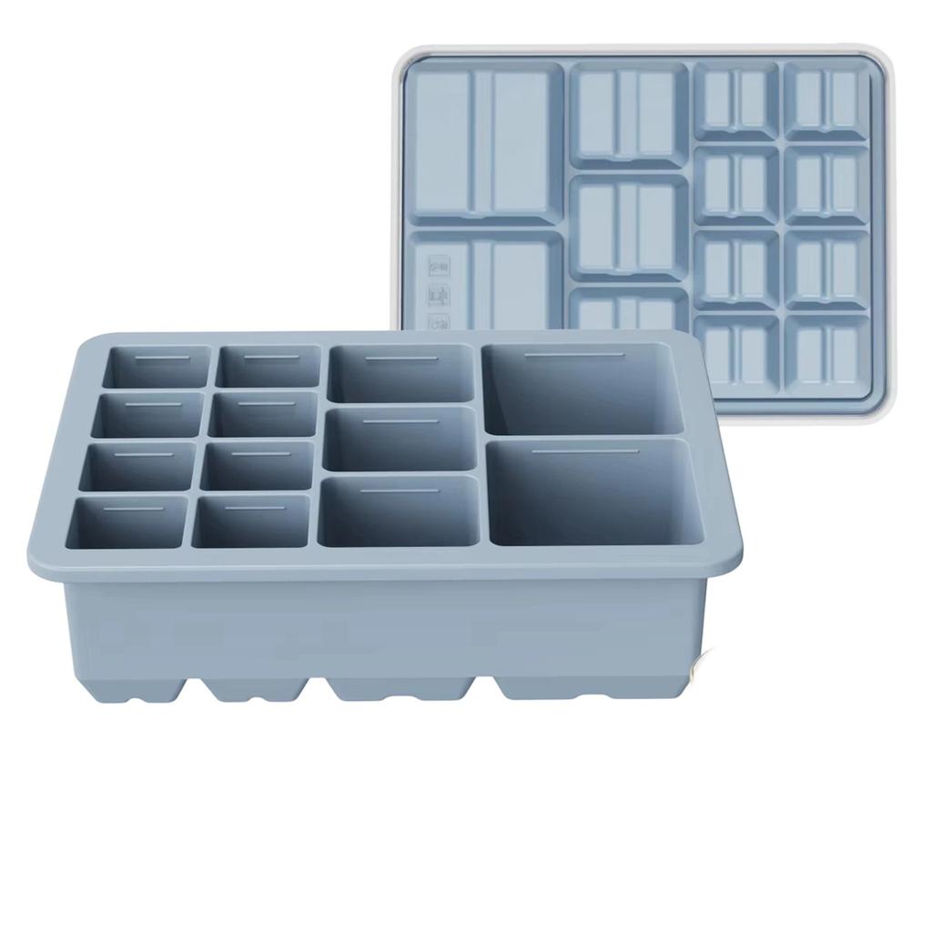 Multi-size 13-Cavity Square Trays, Food Grade Silicone Ice Molds, Easy Release Maker