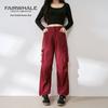 Mark Fairwhale Women's 2025 High-Waist Straight Cargo Pants