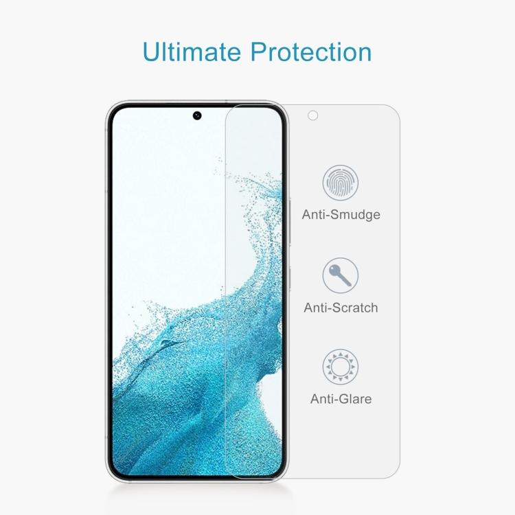 0.18mm 9H 2.5D Tempered Glass Fingerprint Unlock Film For Samsung Galaxy S22 5G