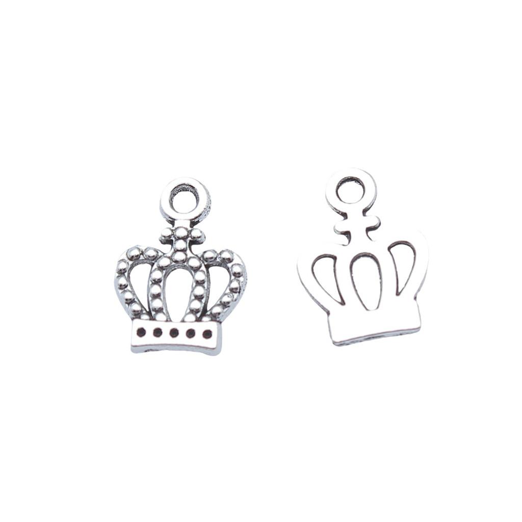 Crown Charms Multi Color Alloy Pendants For Royal Princess Jewelry Accessories