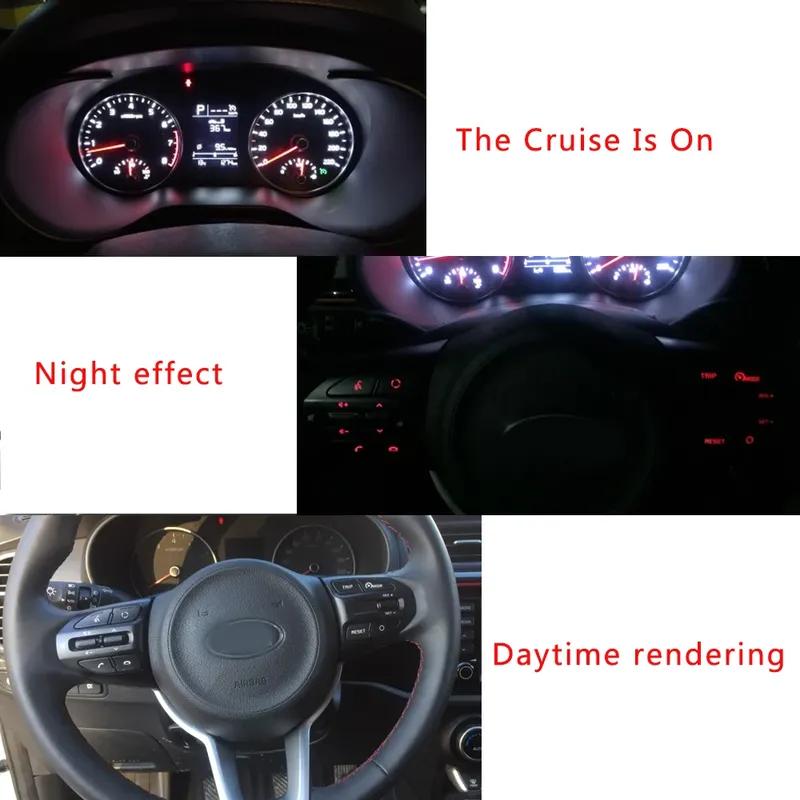 New Steering Wheel Button Cruise Control Volume Switch With Red Line For KIA K2 RIO 2017 2018 2019 RIO 4 X LINE Picanto 3