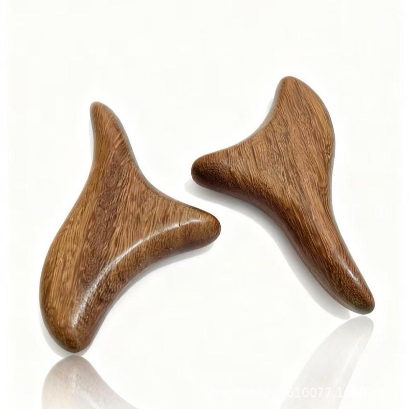 Sandalwood Triangle Sparrow Acupoint Gua Sha Foot Massager