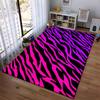 Pink and Purple Zebra Print Carpet for Modern Living Room Decor Suitable for Use As an Anti-slip for Living Room Bedroom Sofas