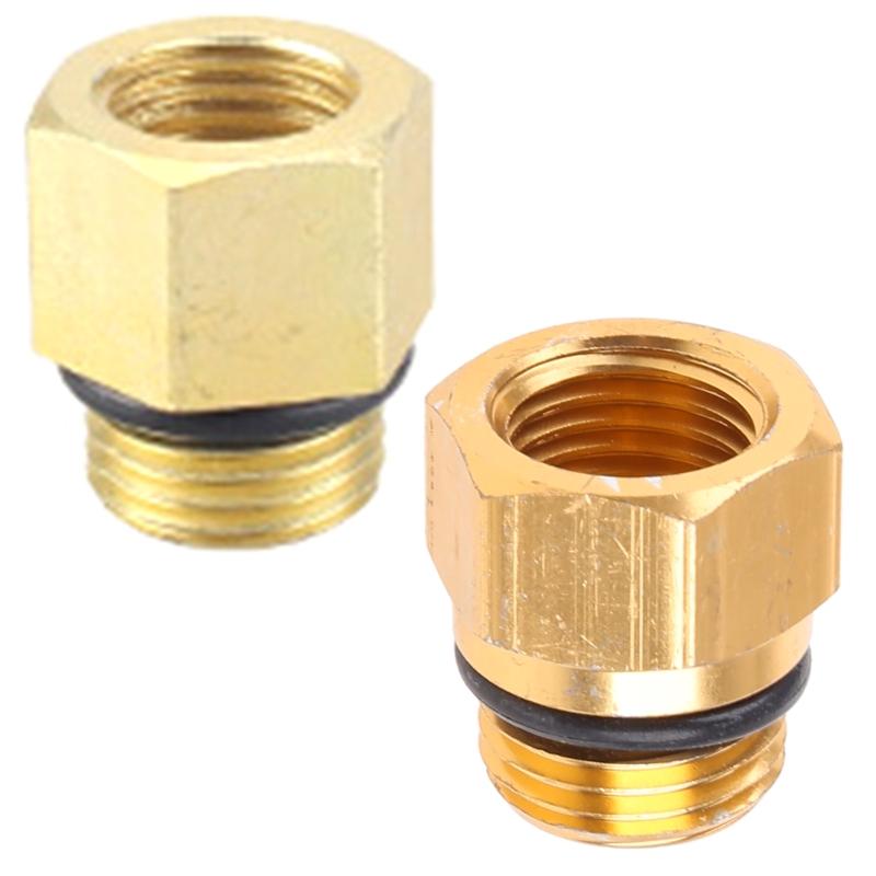 High Pressure Gauge with 14mm Outer Thread Metal Pressure Gauge Anti-knock Pressure Gauge Measuring Range 0-16 MPa