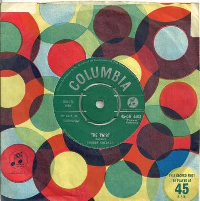 7inch Record CHUBBY CHECKER - The Twist 45DB4503 Columbia 1960 UK Rock Used