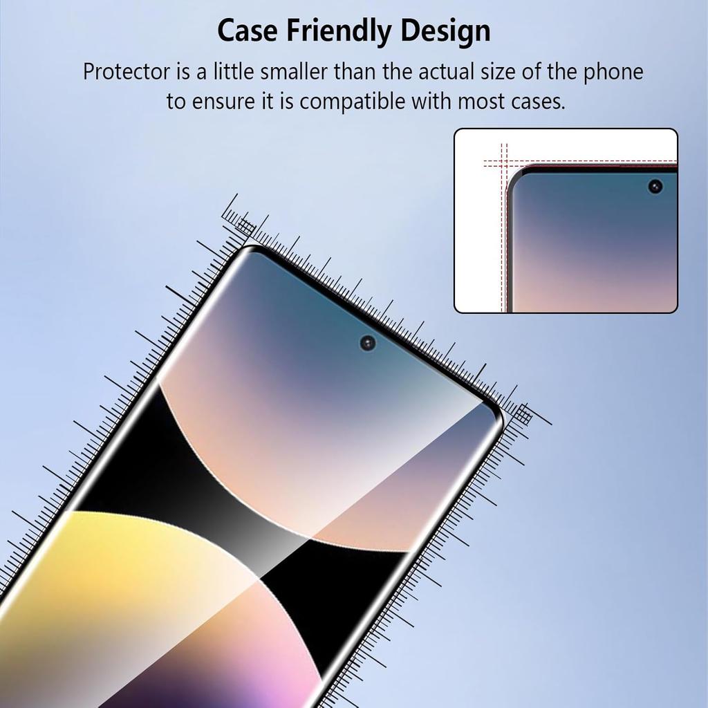 3 pcs for Redmi Note 14 Pro 5G/4G/Poco X7 5G Pro+ Screen protector Tempered Glass for Xiaomi Redmi Note 14 Pro Tempered Glass Case Friendly