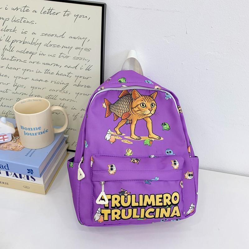 Kindergarten Middle And Older Children'S Baby Schoolbag Cute Printing Light Travel Boys And Girls Backpack Children'S Backpack
