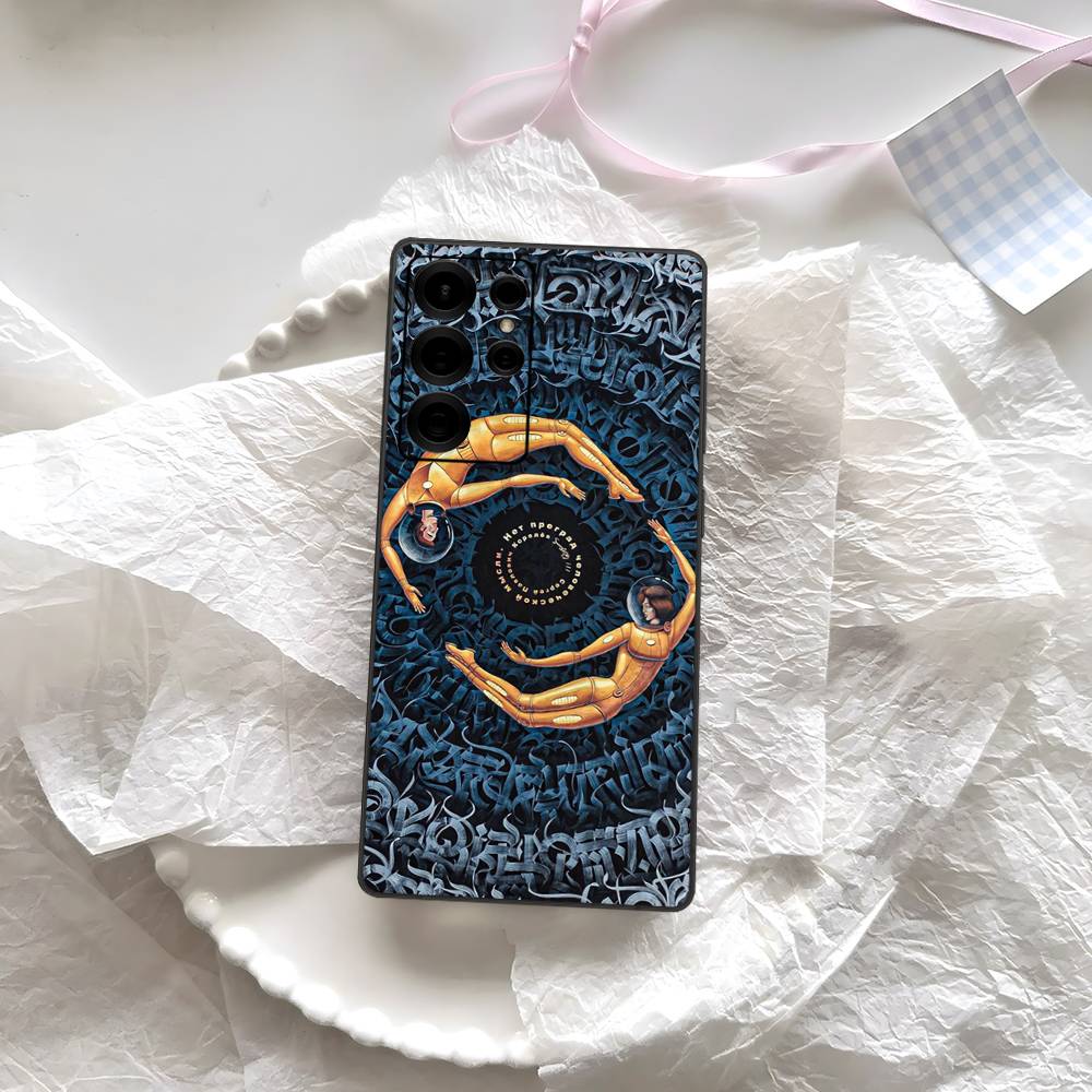 Pokras Totem Design Lampas Art Graffiti Phone Case Silicone PC+TPU For Samsung S10 20 30 22 23 24 Plus Lite Fundas