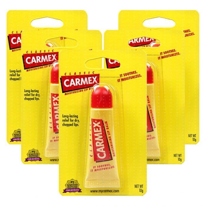 CARMEX Lip Balm Classic Tube, 5-pack, for chapped lips and cracked lips (30322894)